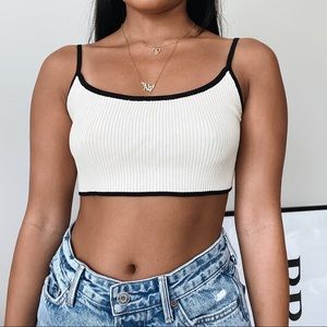 Revolve Knit Crop tank